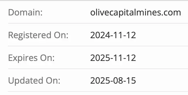 Olive Capitalmines домен домен Olive Capitalmines