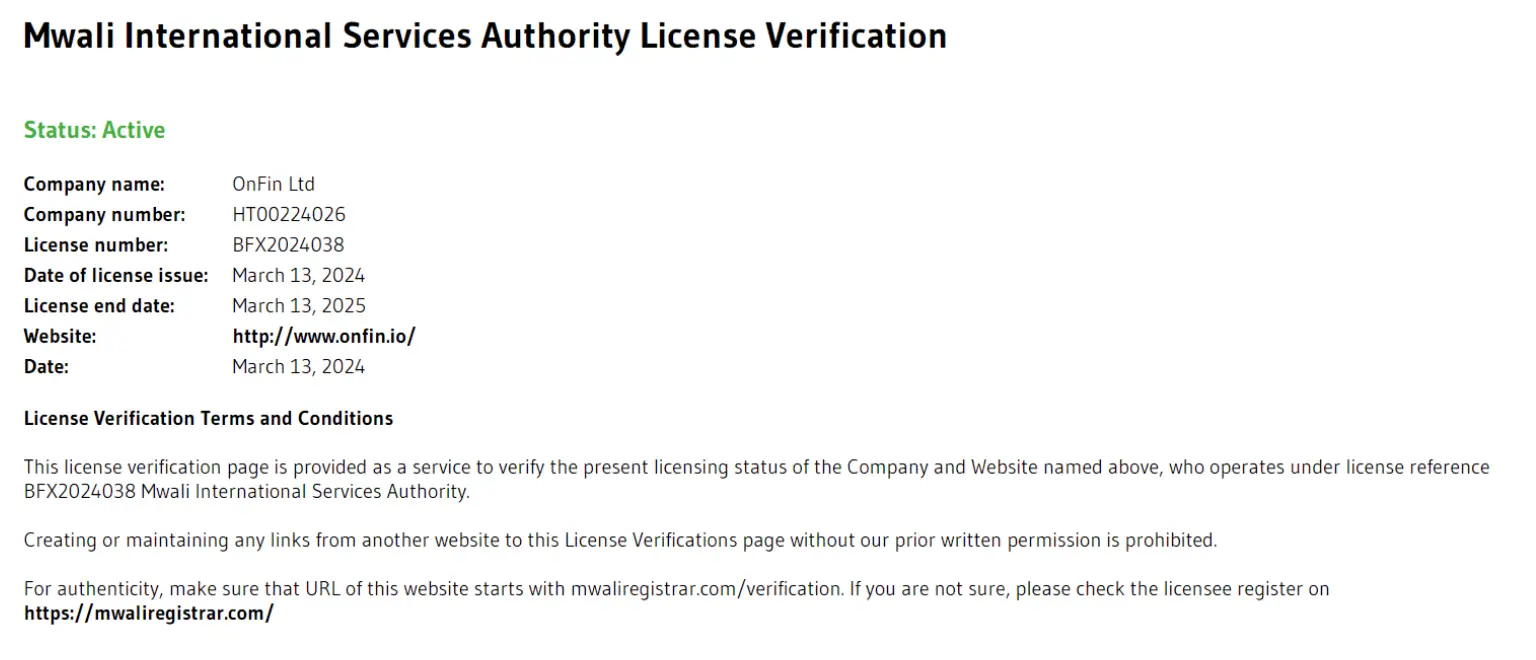 OnFin мошенники