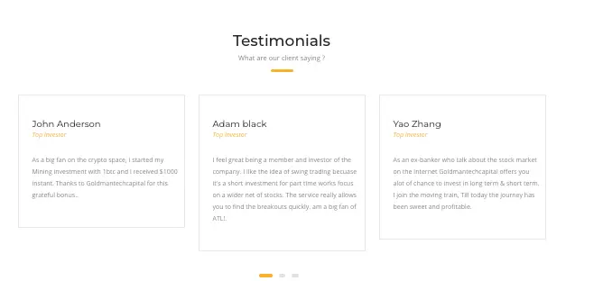 Goldmantechcapital мнение клиентов отзывы о Goldmantechcapital