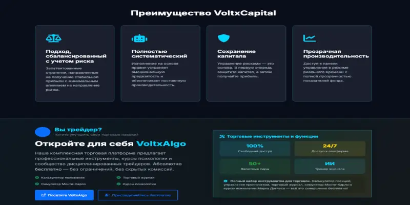 VoltxCapital инфо о проекте обзор на VoltxCapital