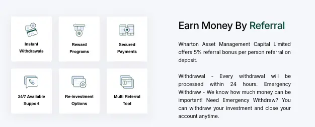 Wharton Asset инфо о сайте обзор на Wharton Asset