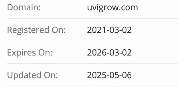 Uvigrow домен домен Uvigrow