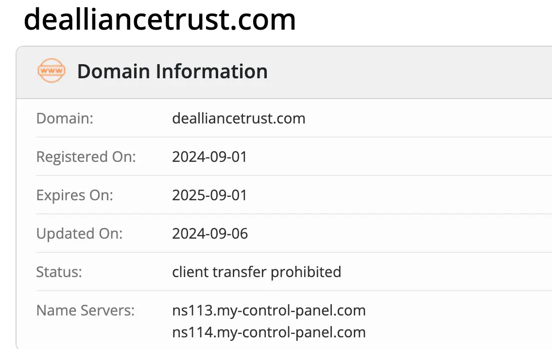 домен Alliance Trust Alliance Trust домен