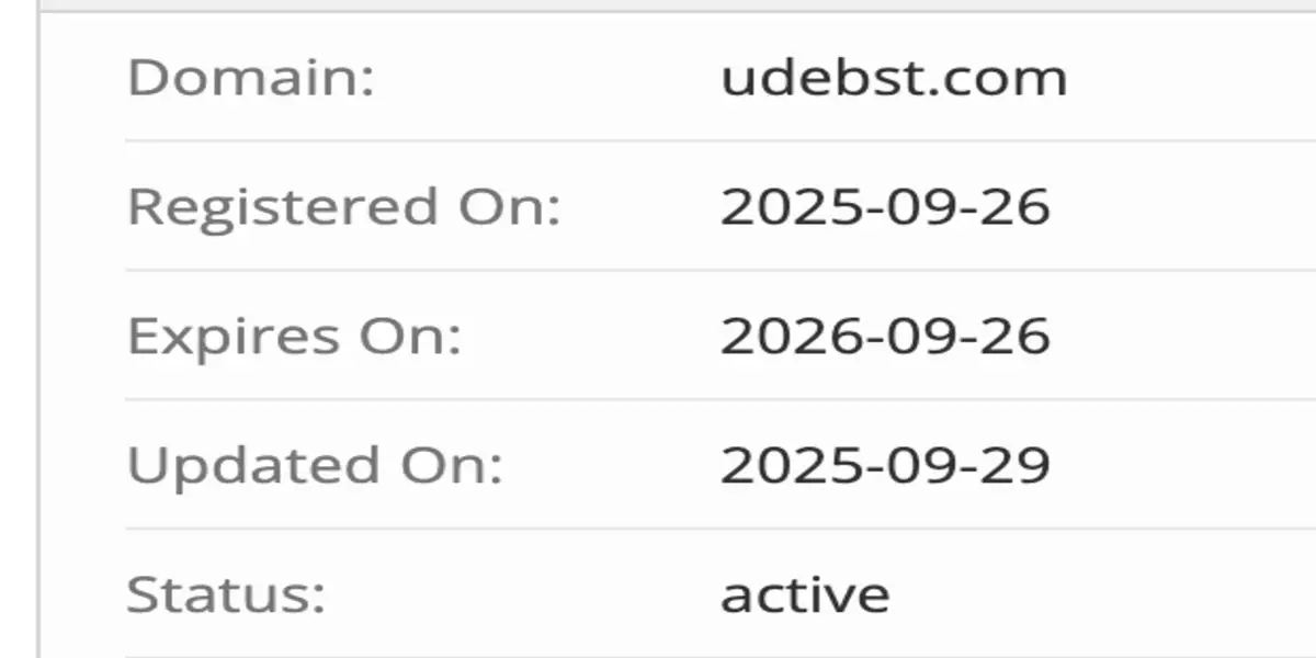 Udebst домен домен Udebst