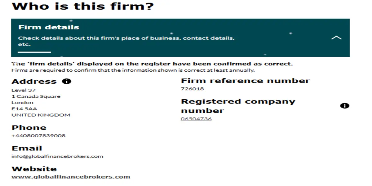 обзор на GLOBAL FINANCE BROKERS LIMITED