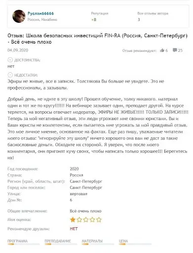 FIN-RA Отзывы FIN-RA Отзывы