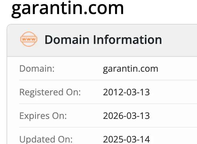 GARANT IN домен  домен GARANT IN