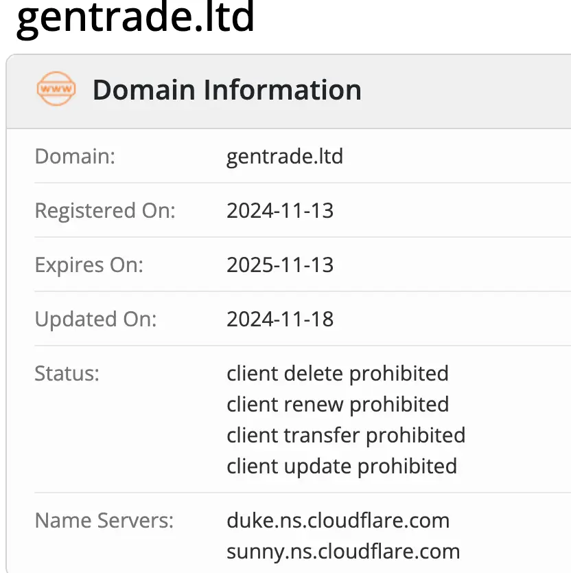 домен GenTrade GenTrade домен