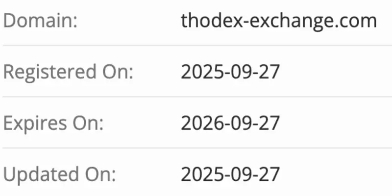 домен Thodex Exchange