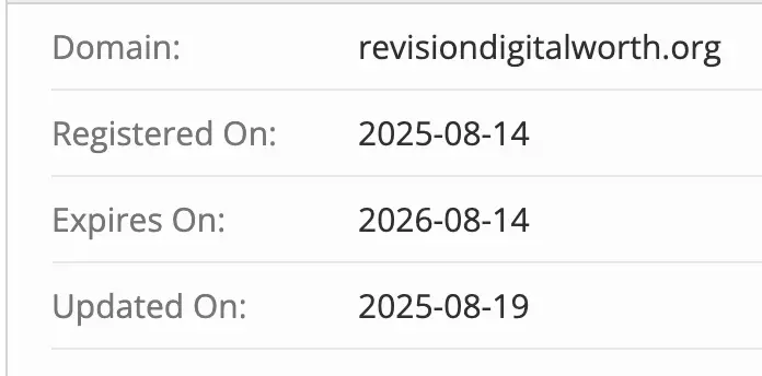 Revision Digital Worth домен домен Revision Digital Worth