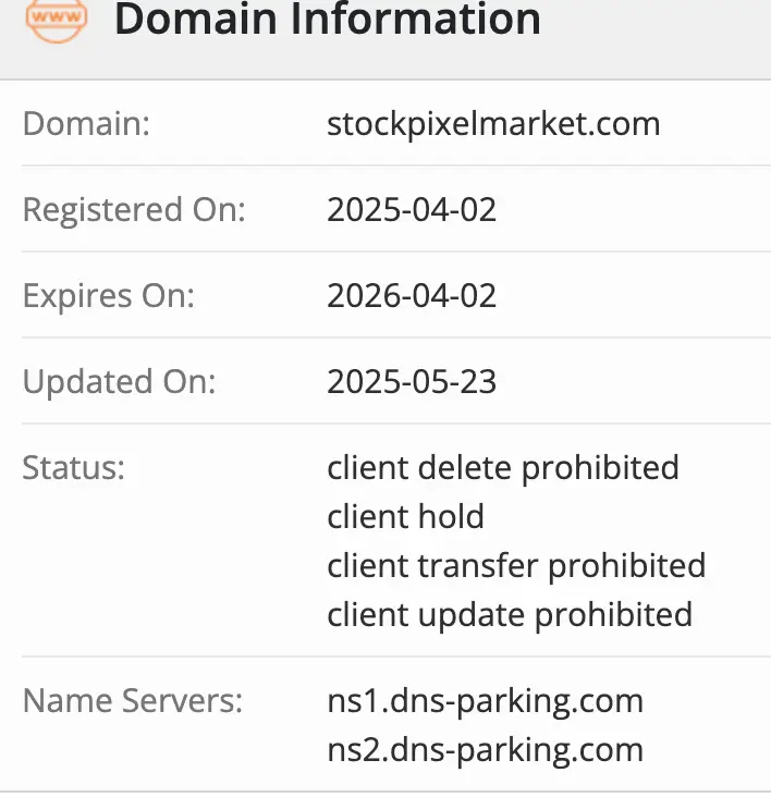 StockPixelMarket домен