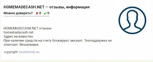Отзывы о HomeMadeCash