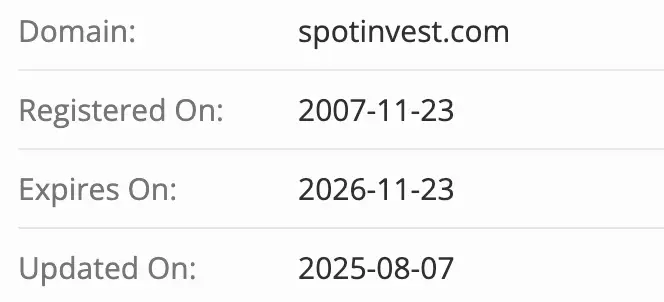 домен Spotinvest