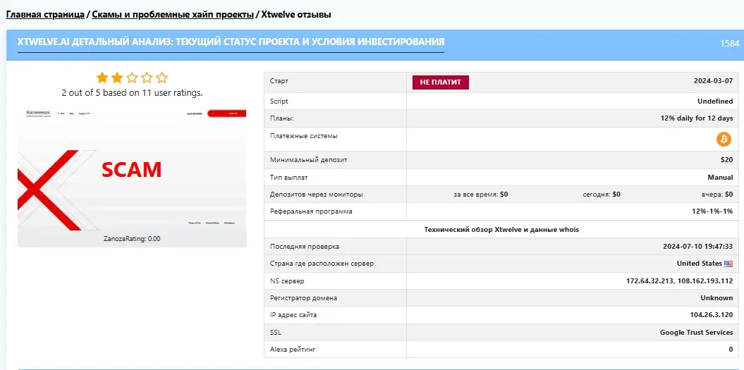 xtwelve.ai отзывы