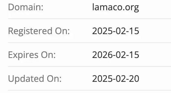 Lamaco домен домен Lamaco