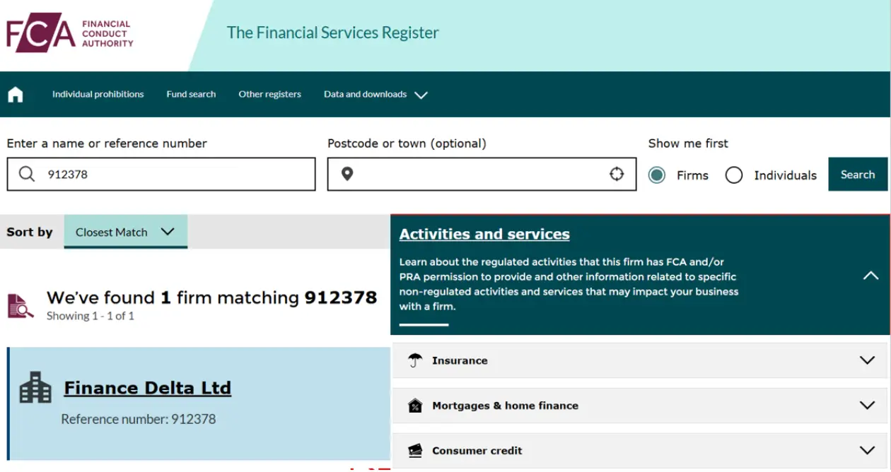 сайт Delta Trade Financial Group