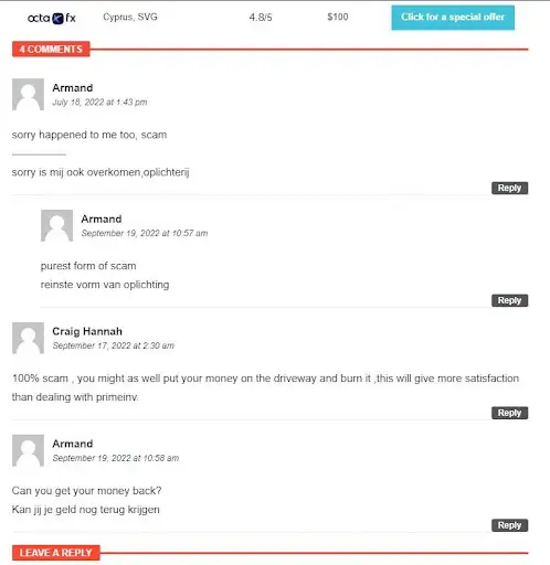 Prime Invest — мошенник Prime Invest — мошенник