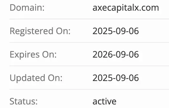 Axe Capital X домен домен Axe Capital X
