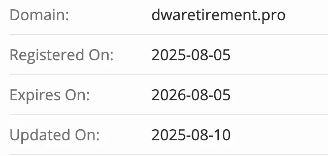 DWA Retirement Fund домен домен DWA Retirement Fund