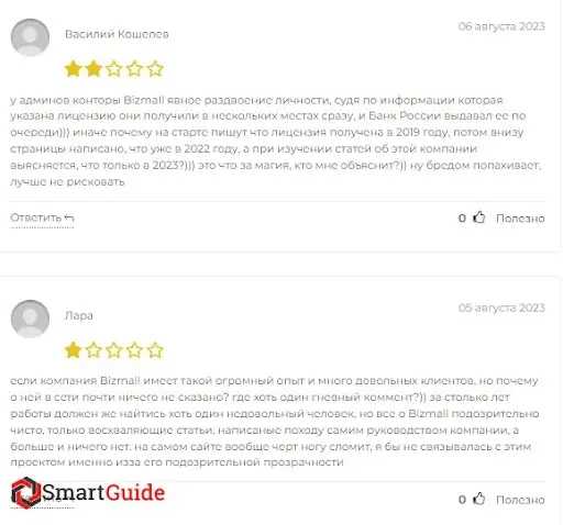 Бизмолл СКАМ