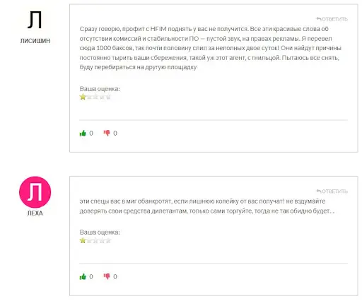 Брокер Hedgefundsinvest развод