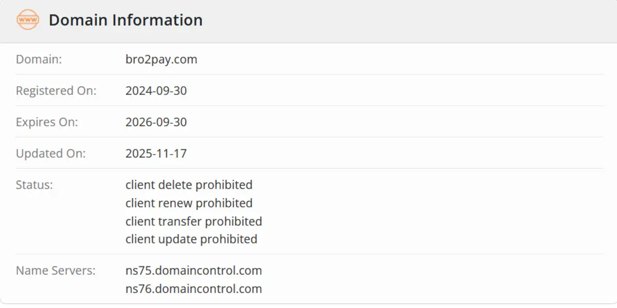 домен Bro2Pay