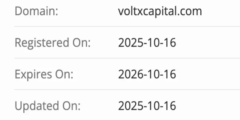 VoltxCapital домен домен VoltxCapital