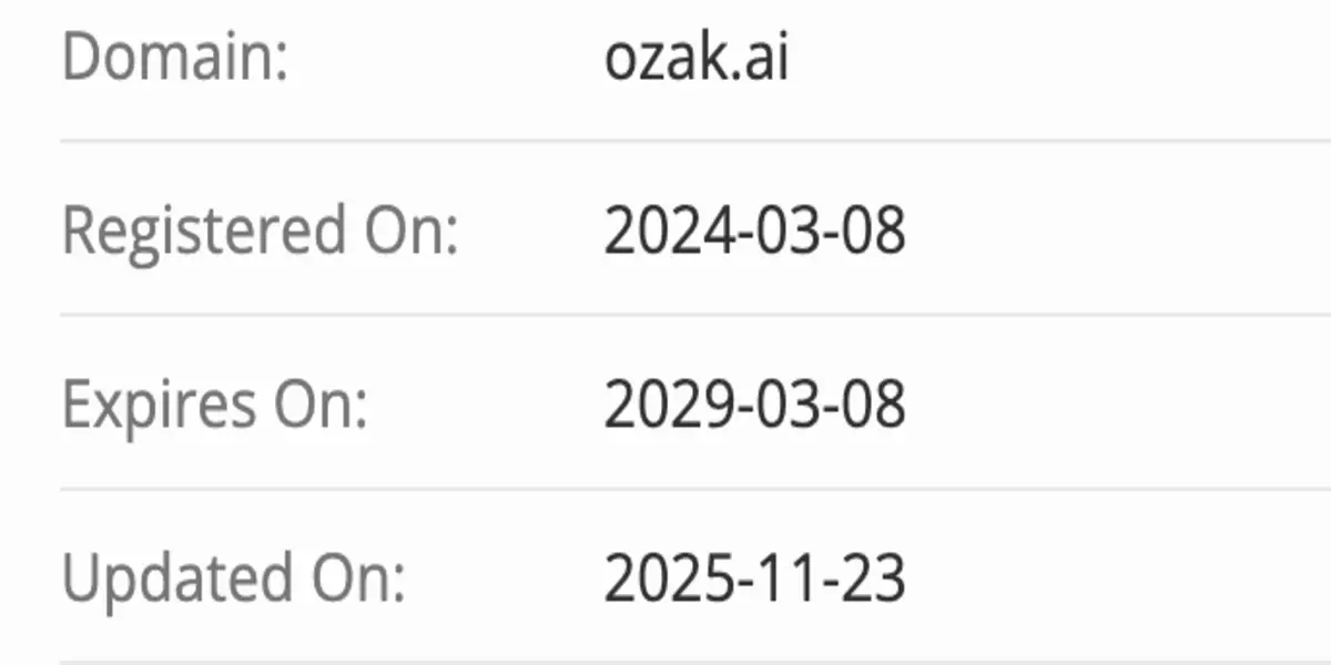 домен Ozak AI