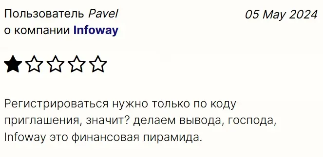 Infoway Marketing отзыв
