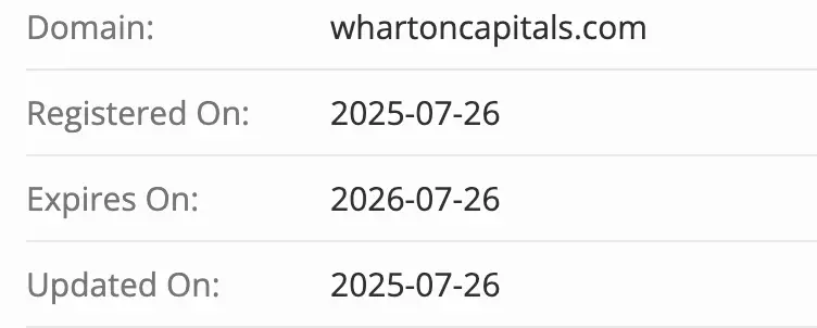Wharton Asset домен домен Wharton Asset