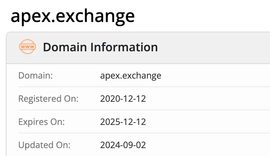 ApeX Protocol домен