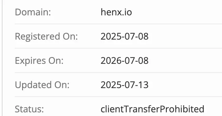домен HENX Exchange