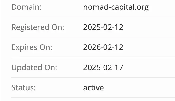 домен Nomad Capital