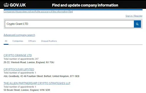 Crypto Grant LTD лицензия, развод