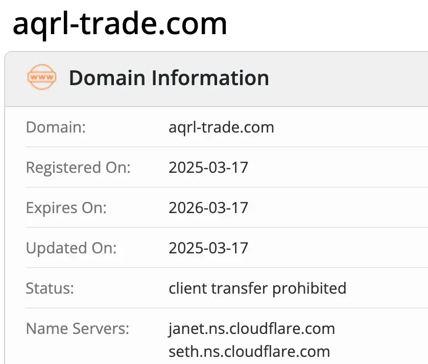 AQR L Trade домен