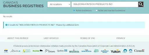 Лицензия Waldora Company Лицензия Waldora Company