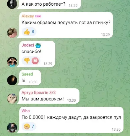 Отзывы о Bird Ton Bot, СКАМ