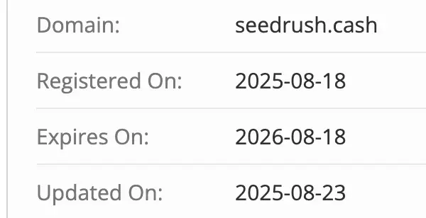SeedRush домен  домен SeedRush