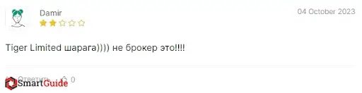 Tiger Limited СКАМ