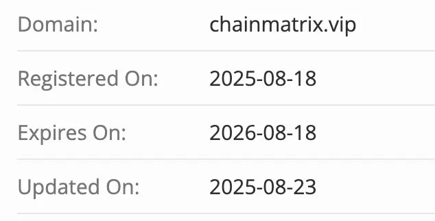 Chain Matrix LTD домен  домен Chain Matrix LTD