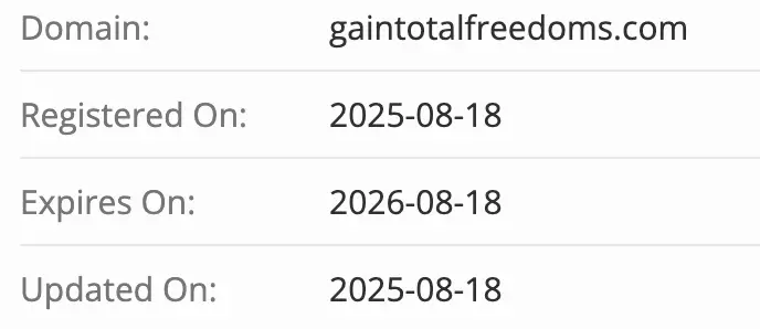 Gain Financial Freedom домен  домен Gain Financial Freedom