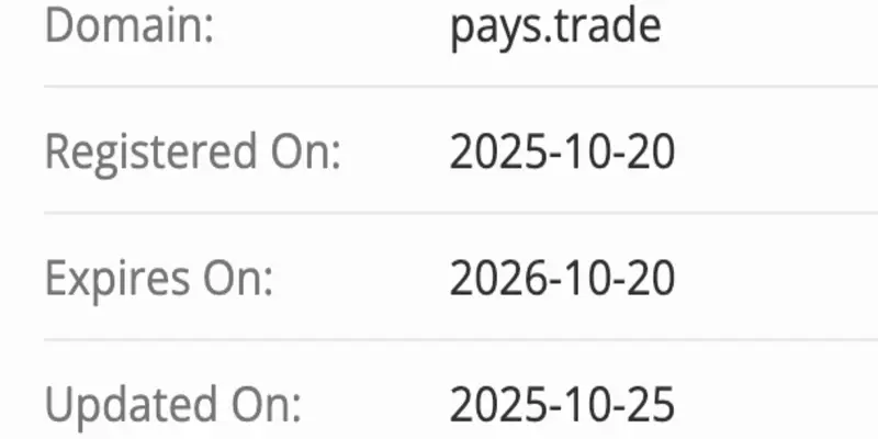 Pays домен домен Pays