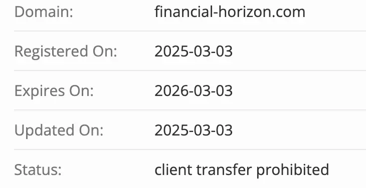 Horizon Invest Group / Financial‑Horizon домен домен Horizon Invest Group / Financial‑Horizon
