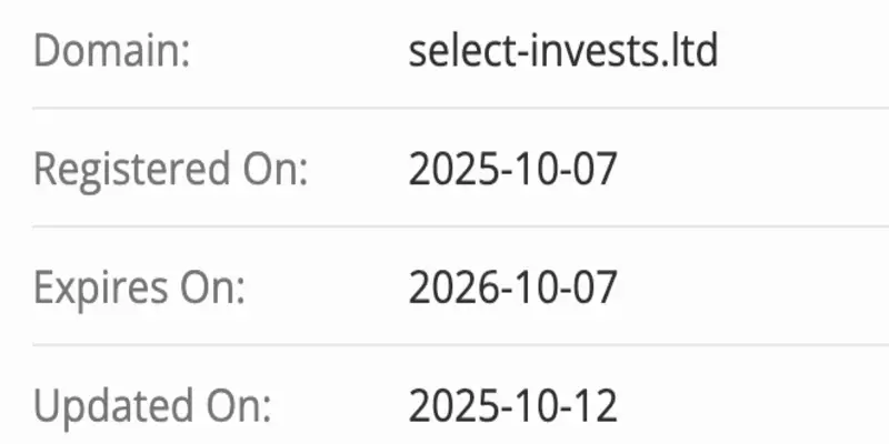 Select Investment домен домен Select Investment