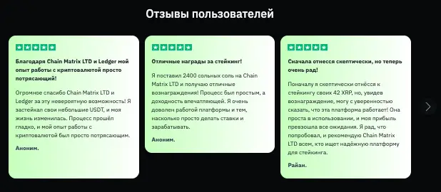 Chain Matrix LTD отзывы клиентов  отзывы о Chain Matrix LTD