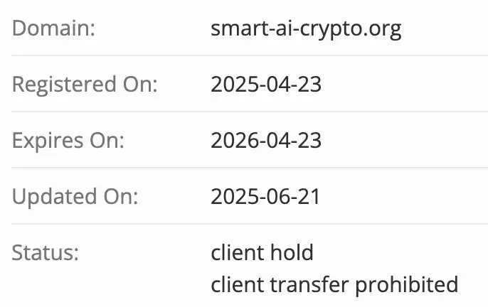 домен Smart AI Crypto Trade