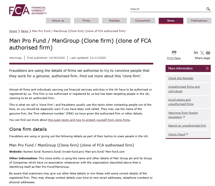 Man Pro Fund обзор