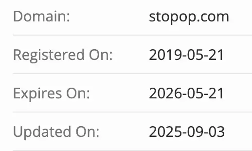 домен Stopop