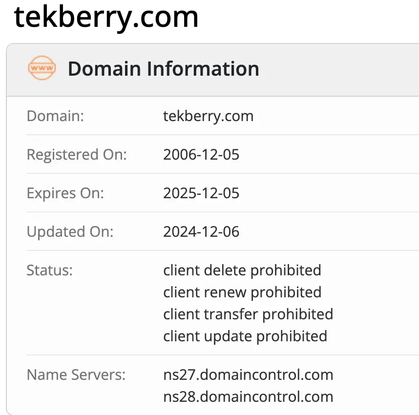 TechBerry Ltd домен