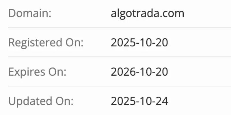 AlgoTrada домен домен AlgoTrada